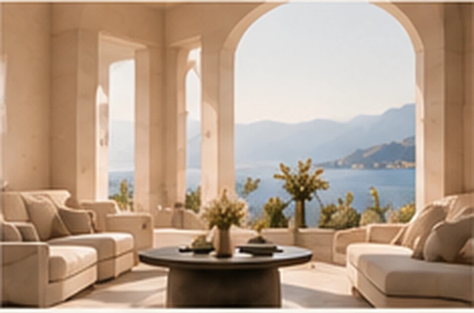 Refined Mediterranean terrace and tranquil living space